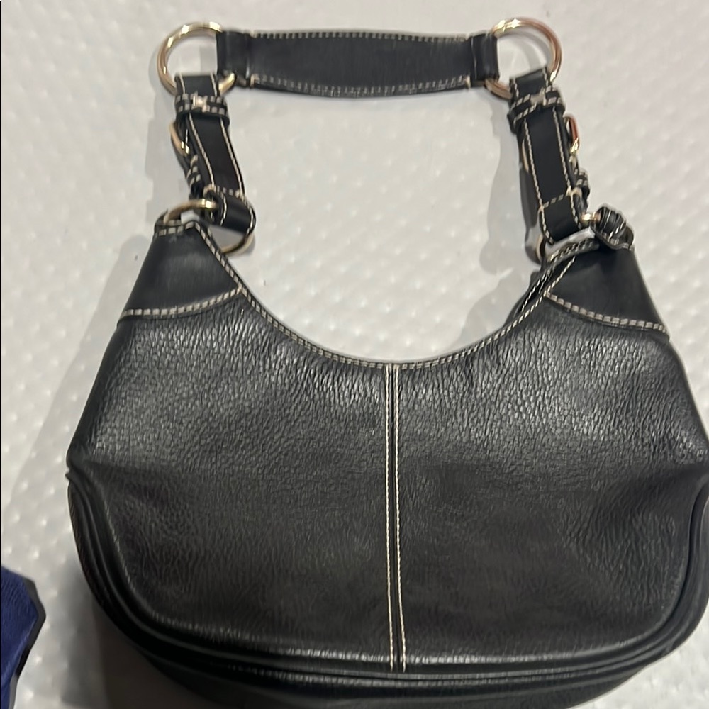 Black Leather Shoulder Bag